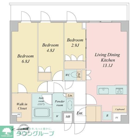 LIME RESIDENCE KAWAGUCHI EASTの物件間取画像